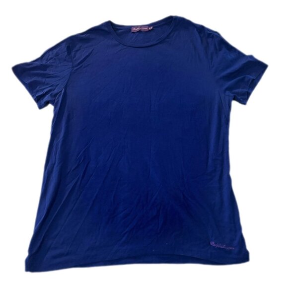 RALPH LAUREN PURPLE LABEL T-Shirt (M, Blue, Cotton) - Picture 1 of 5